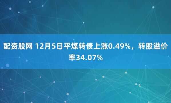 配资股网 12月5日平煤转债上涨0.49%，转股溢价率34.07%